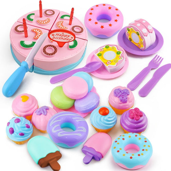 12-31PCS Cutting Fruit Vegetable Food Pretend Play Do House Toy Children's Kitchen Kawaii