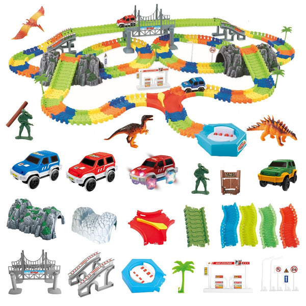 DIY Racing Track Toy Universal Accessories for Magic Track Educational Rail Car Toy