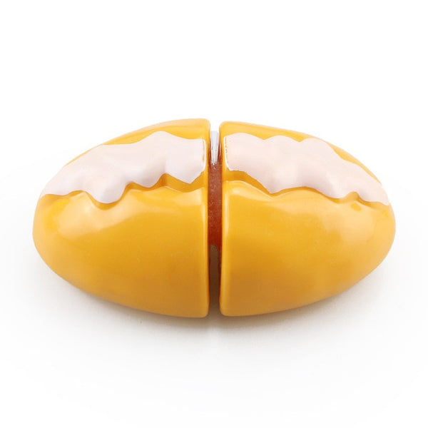 Children Kitchen Cutting Toys Pizza Hamburger Bread Fast Food Pretend Play Plastic Miniature Food