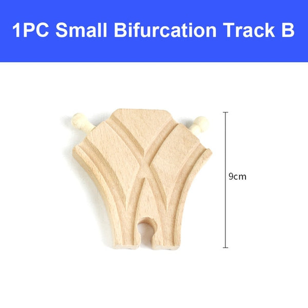 DIY Wooden Railway Track Toy Universal Accessories Competible