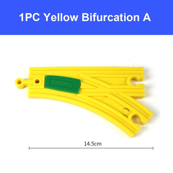 DIY Wooden Railway Track Toy Universal Accessories Competible