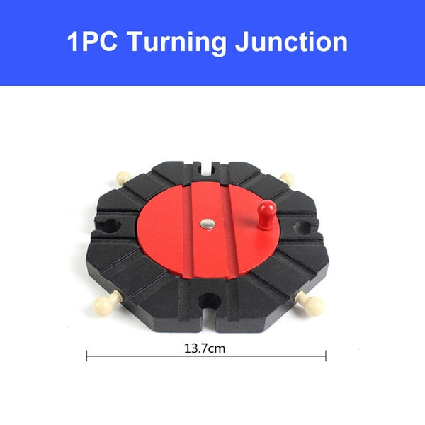 DIY Wooden Railway Track Toy Universal Accessories Competible